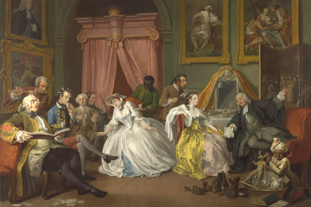 Part 3 of William Hogarth's series Marriage à la Mode.