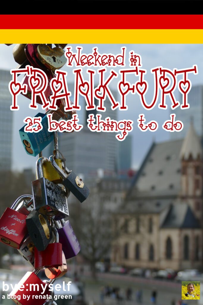 In this post, I'm introducing you to 25 things not to miss on a weekend trip to Frankfurt, one of my favorite German city break destinations. #frankfurt #frankfurtammain #germany #art #arttrip #weekendtrip #solotravel #femalesolotravel #byemyself