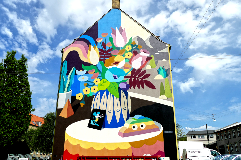 DABSMYLA at Open Air Gavl Galleri where you find some of the best street art in Copenhagen