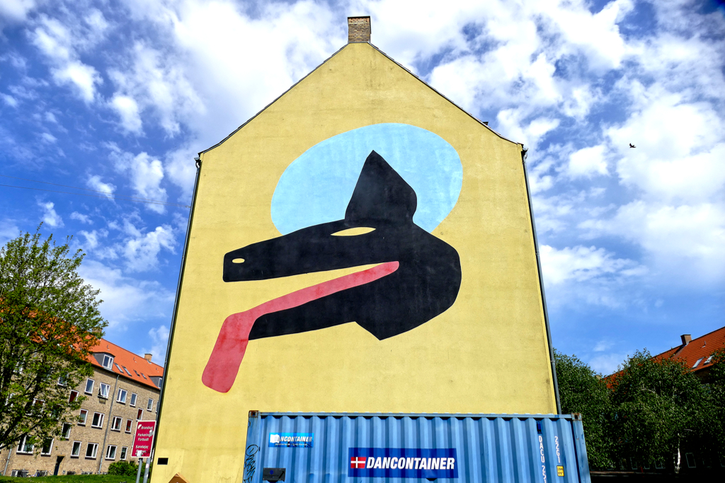 Mason Saltarrelli at Open Air Gavl Galleri where you find some of the best street art in Copenhagen