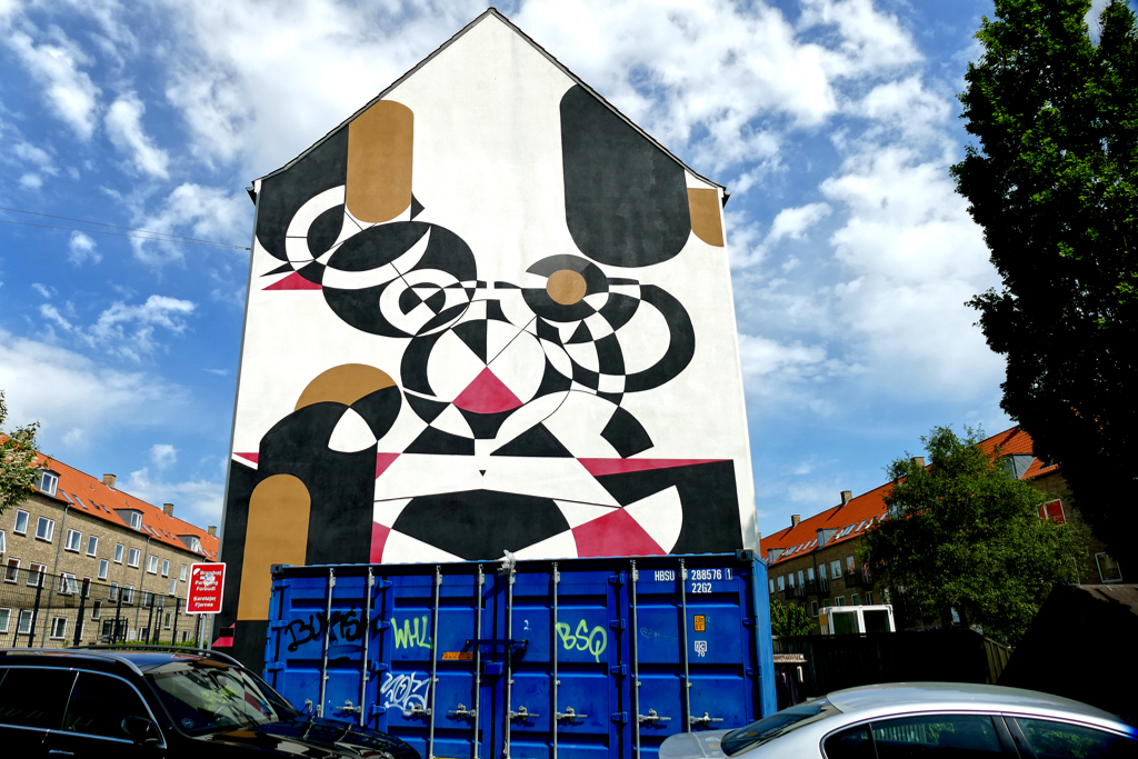 Jon Stahn at Open Air Gavl Galleri where you find some of the best street art in Copenhagen