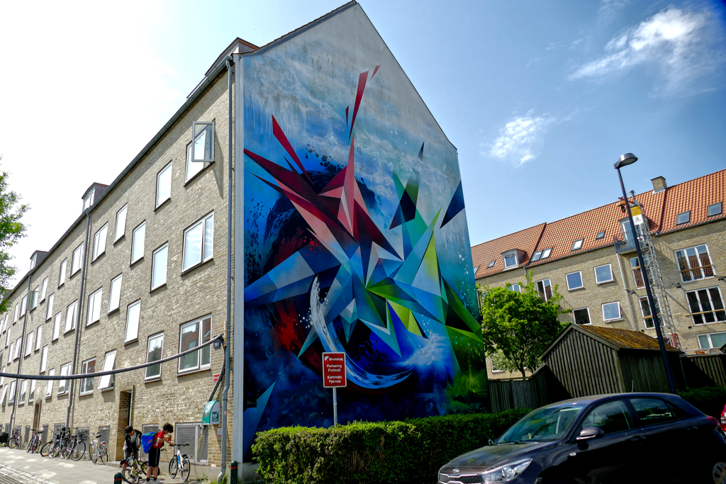 Mikael B at Open Air Gavl Galleri where you find some of the best street art in Copenhagen