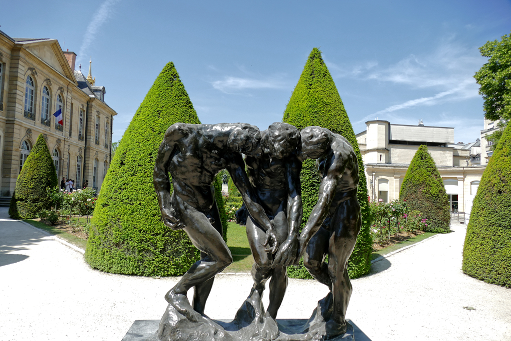 Auguste Rodin created the sculptural group Three Shades for his The Gates of Hell in 1886. Paris Museum Pass Skip Lines