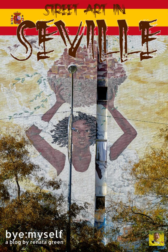 Amazing urban art is often banished to the outskirts of a city. Hence, you'll find the best street art in Seville in the suburb of San Pablo. #streetart #urbanart #mural #graffiti #arteurbano #seville #poligonosanpablo #sanpablo #andalusia #spain #byemyself