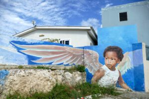Child by Garrick Marchena. Best Street Art in Curacao.