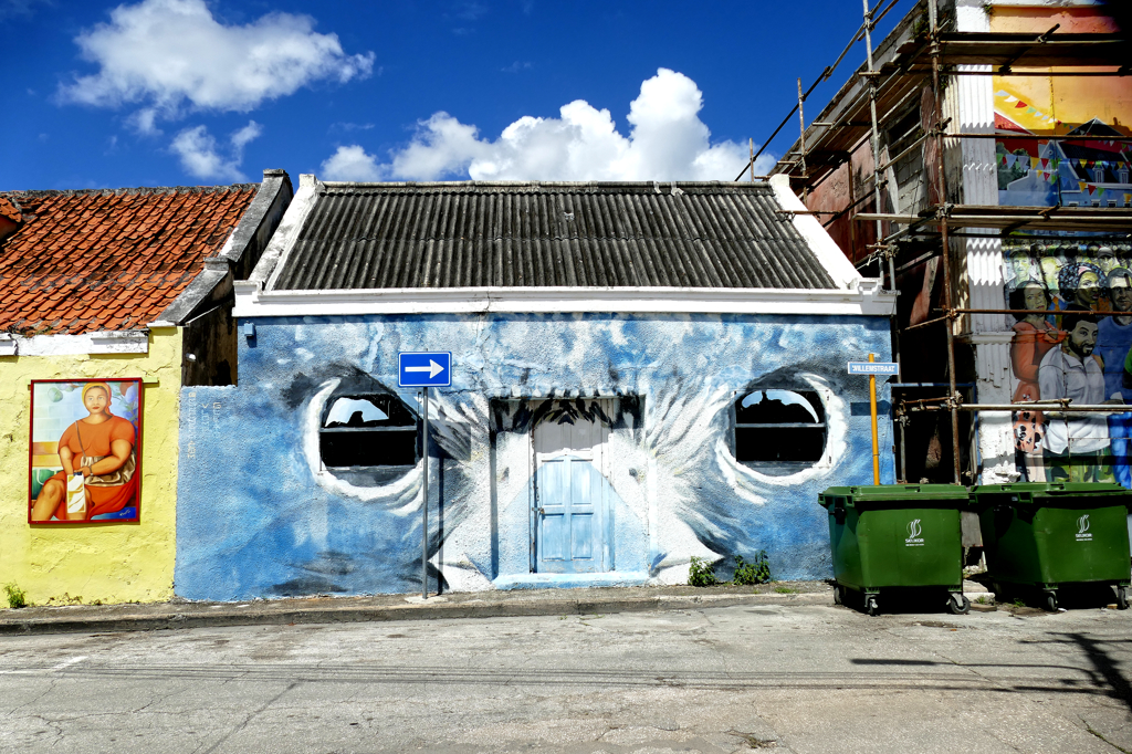 Best Street Art in Curacao: Mural by Garrick Marchena.