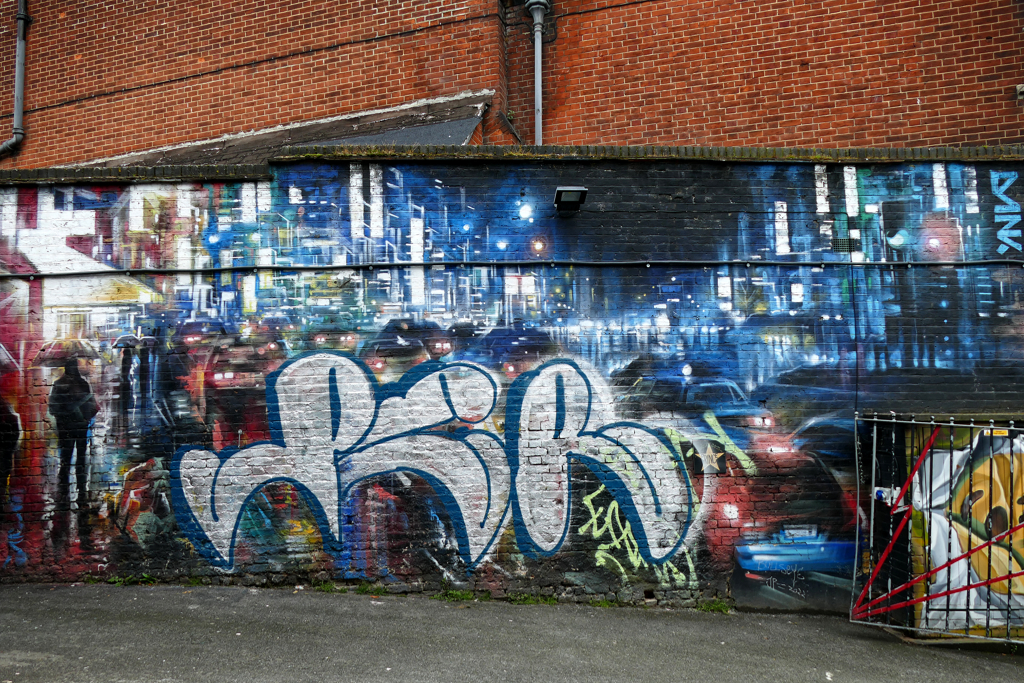 Mural by Dan Kitchener. Best Street Art in London around Camden Town.