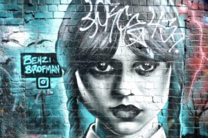 Mural by Benzi Brofman. Best Street Art in London Shoreditch.