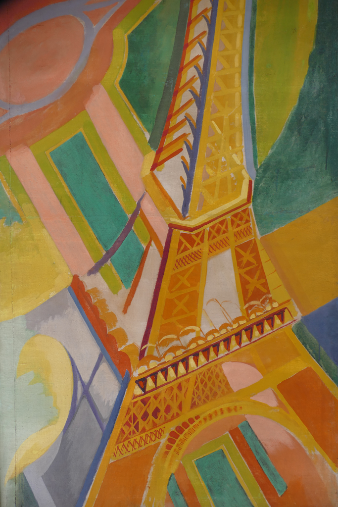 La Tour Eiffel from 1924-26 is one of the paintings from the series of Eiffel Tower by  French painter Robert Delaunay.