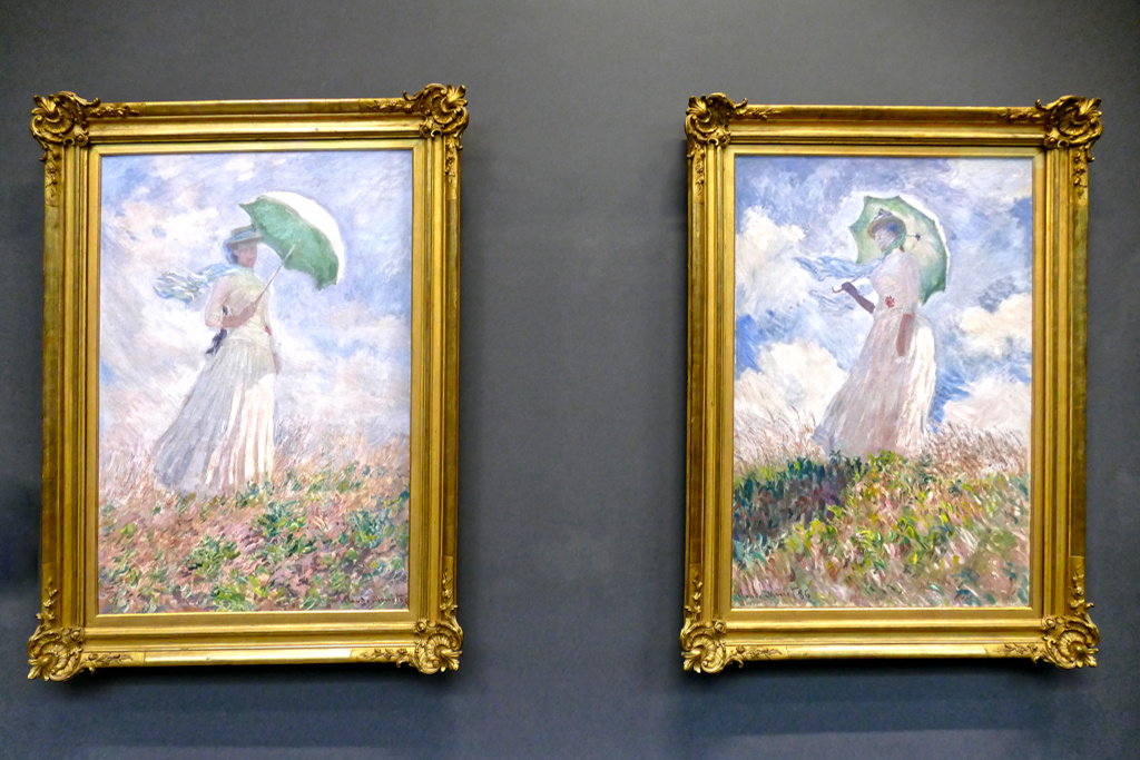 Claude Monet Paris 1849-Gemy 1925 Essay at a Figure in the Open Air, Towards the Right Essay at a Figure in the Open Air, Towards the Left