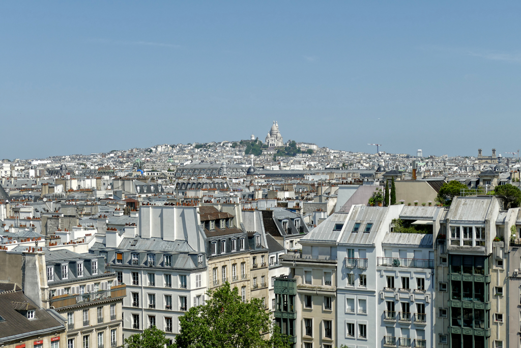 View of Paris from the Centre George Pompidou.
