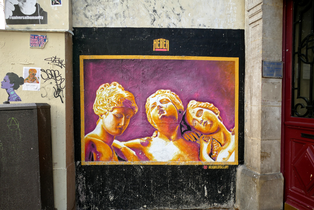 The Inspiring Muses by Heber Fleitas. Best Street Art Paris