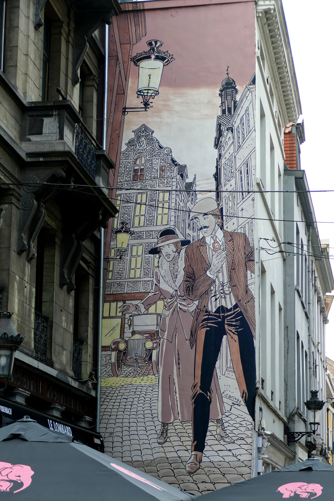 Victor Sackville, one of the Best Murals Along Brussels’ omic Book Route