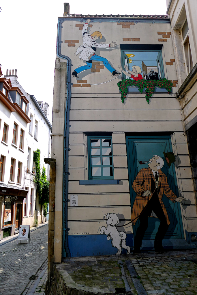 Ric Hachet, one of the Best Murals Along Brussels’ omic Book Route