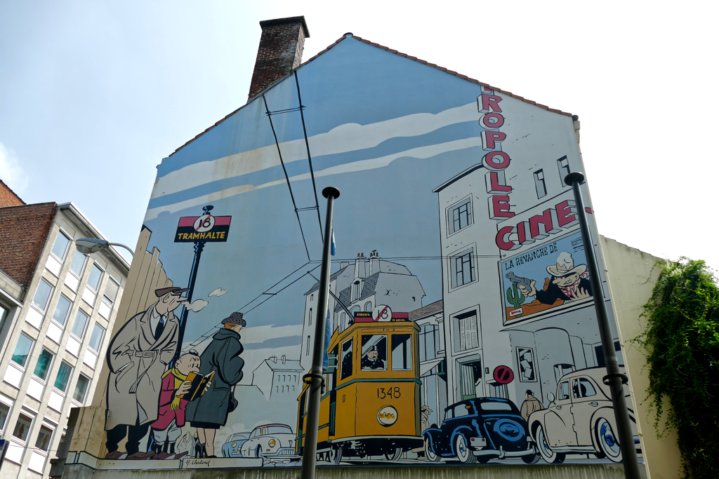 Jeune Albert, one of the Best Murals Along Brussels’ Comic Book Route