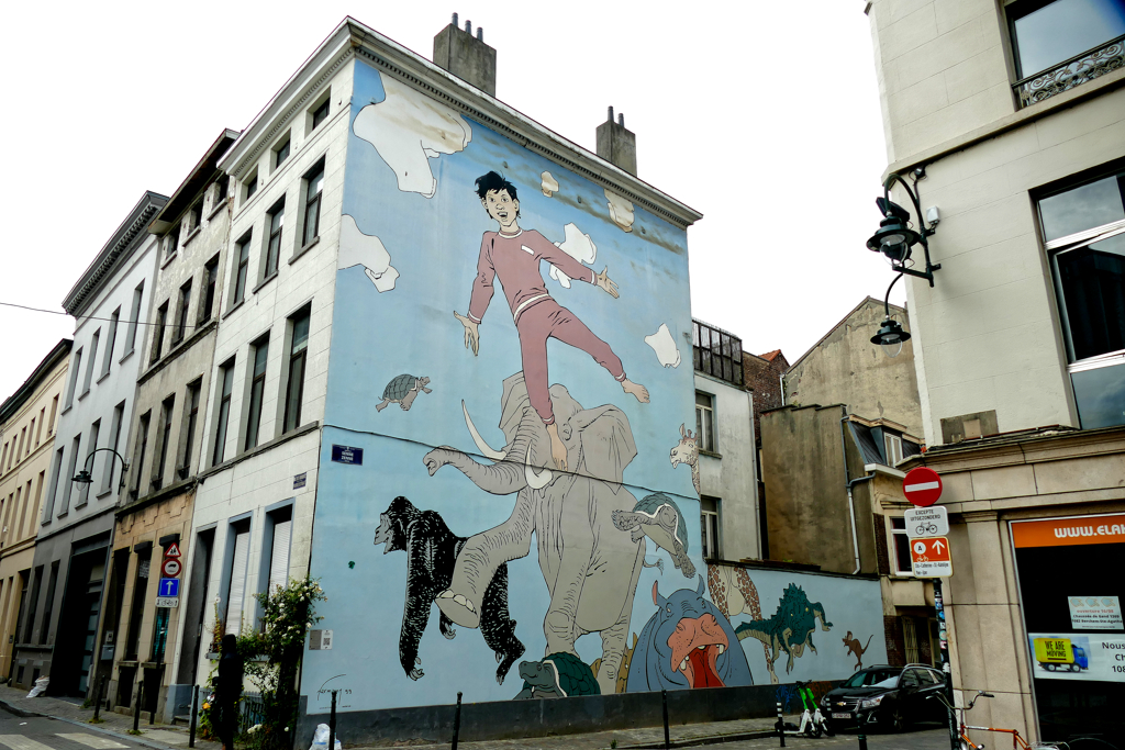 Les rêves de Nic on Brussels Comic Book Route