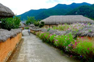 Hahoe Folk Village visited on an easy day trip from Andong.