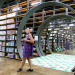 Renata Green at the Seoul Book Bogo, one of the best and most beautiful bookstores in Seoul.
