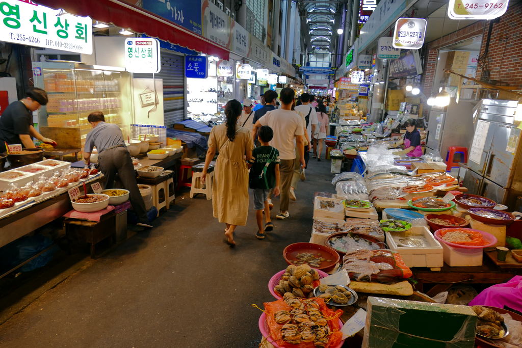 Gukje market in Busan.