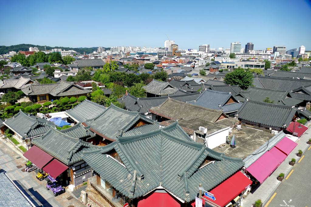 Panoramic view of Jeonju.