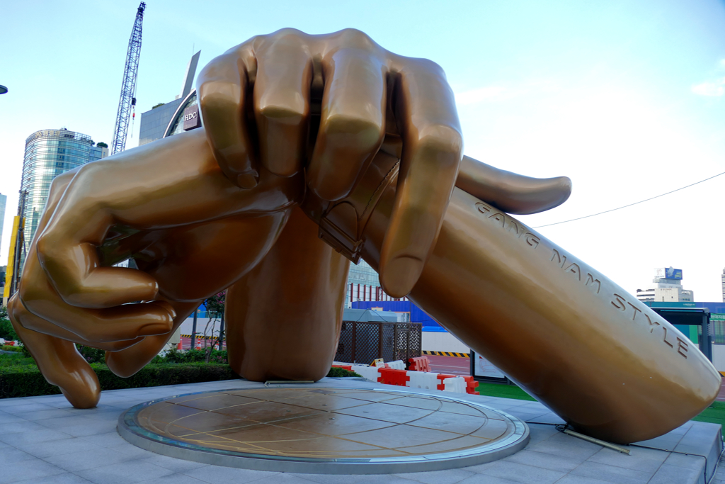 Gangnam Style sculpture in Seoul