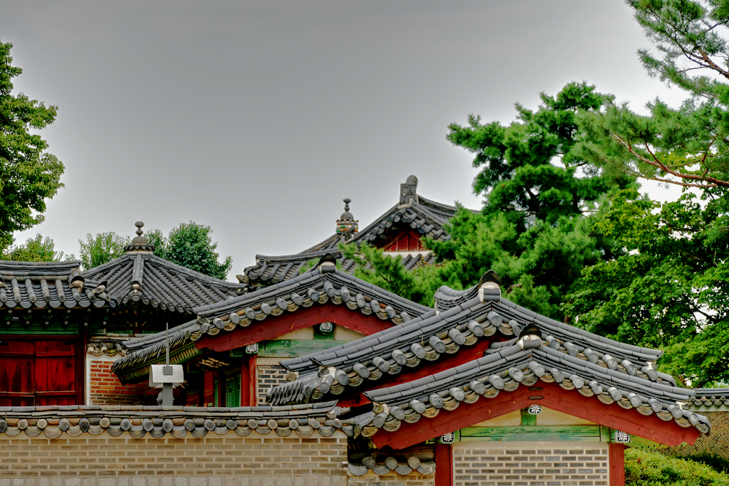 Roofs at Changdeokgung Palace.