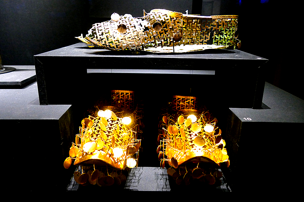 Golden slippers at the Gyeongju National Museum.