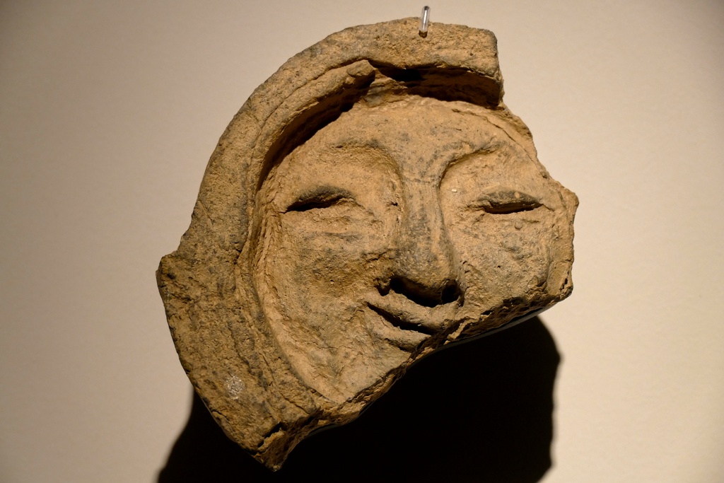 Smiling Roof Tile of Silla from the early 7th century at the Museum of Gyeongju.