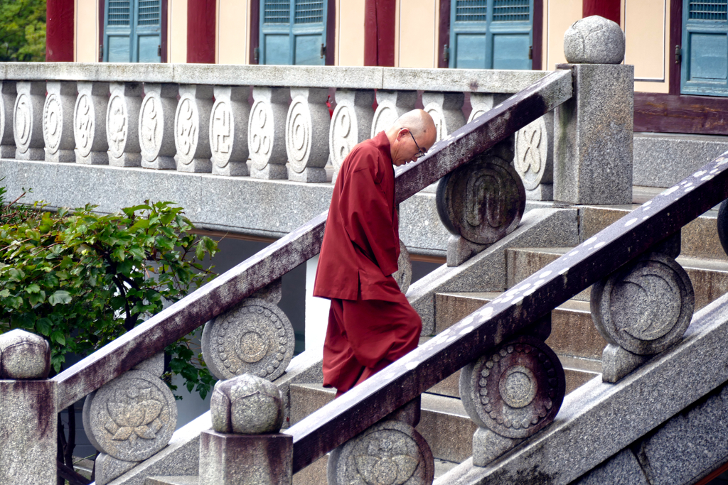 Monk at the Seon Monastery housed at the Haeinsa Temple.