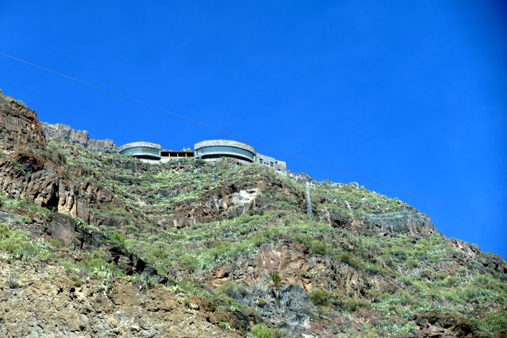 Mirador El Palmarejo by Cesar Manrique above Valle Gran Rey in La Gomera.