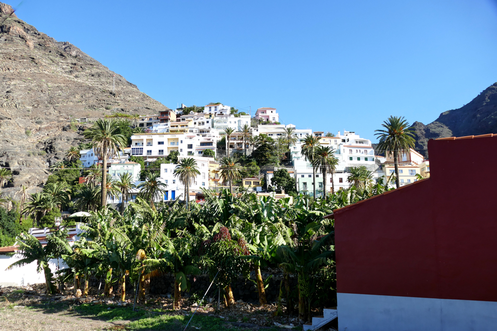 View of Valle Gran Rey in La Gomera.