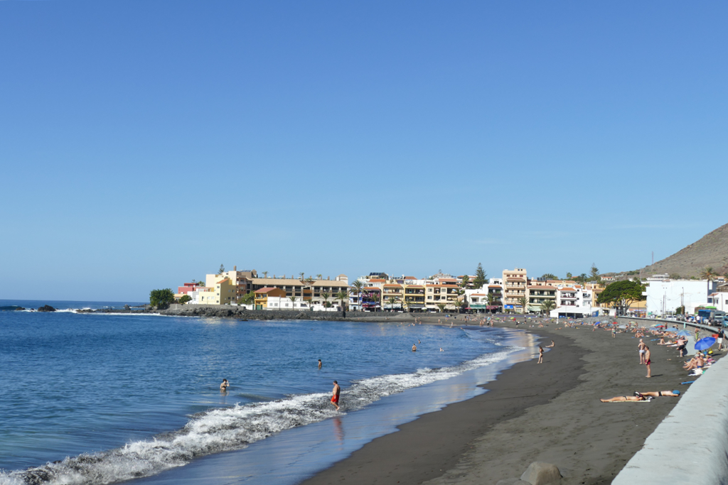 Beach in Valle Gran Rey in La Gomera.