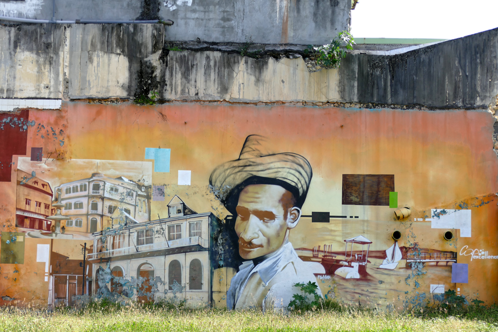 Best Street Art in Guadeloupe: Mural by Al Pacman.