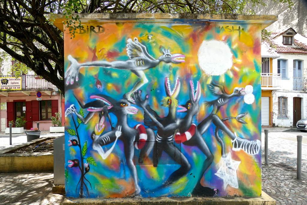 Best Street Art in Martinique by B.Bird from Guadeloupe