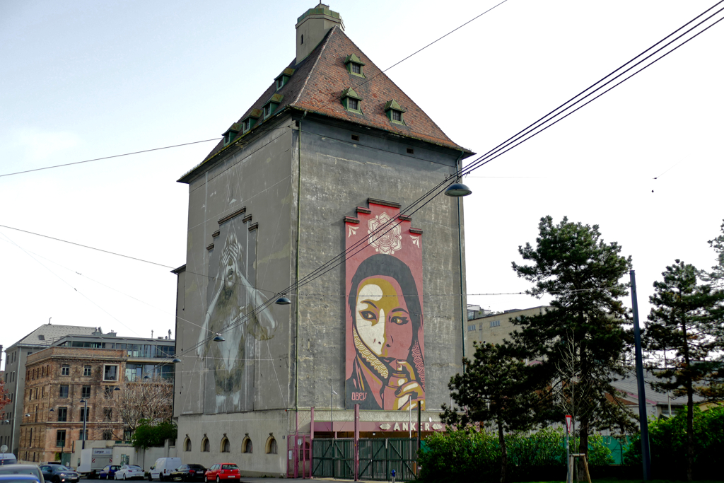 Best Street Art in Vienna by Commanda by Shepard Fairey