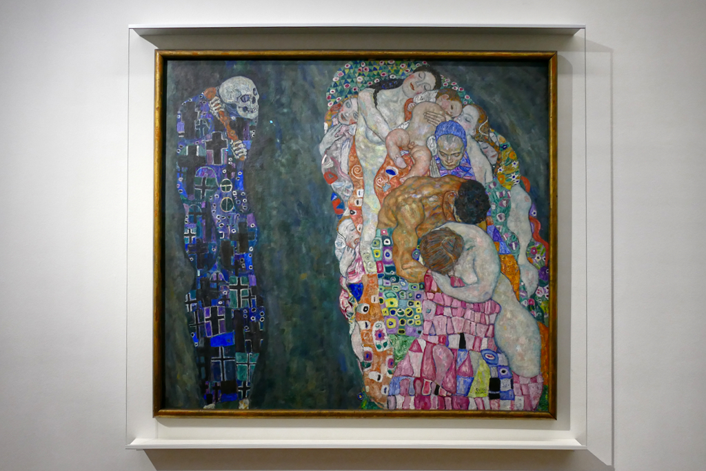 Painting Death and Life by Gustav Klimt