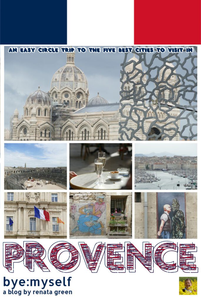 I just can't help it: I'm a big city gal. Therefore, on my first trip to the Provence, I decided to visit five of the best cities the region has to offer: Arles, Avignon, Aix-en-Provence, Nimes, and, of course, Marseille. #France #Roadtrip #Provence #Citybreak #Traintrip #Arles #Avignon #Aixenprovence #Nimes #Marseille #Culture #Art #solotrip #byemyself