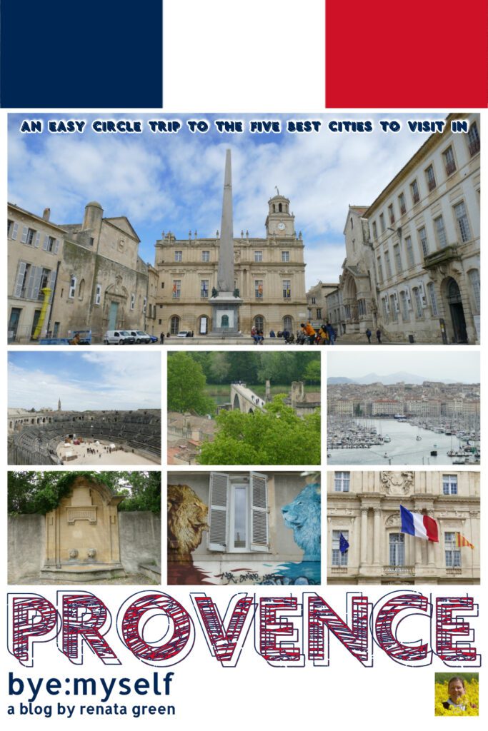 I just can't help it: I'm a big city gal. Therefore, on my first trip to the Provence, I decided to visit five of the best cities the region has to offer: Arles, Avignon, Aix-en-Provence, Nimes, and, of course, Marseille. #France #Roadtrip #Provence #Citybreak #Traintrip #Arles #Avignon #Aixenprovence #Nimes #Marseille #Culture #Art #solotrip #byemyself