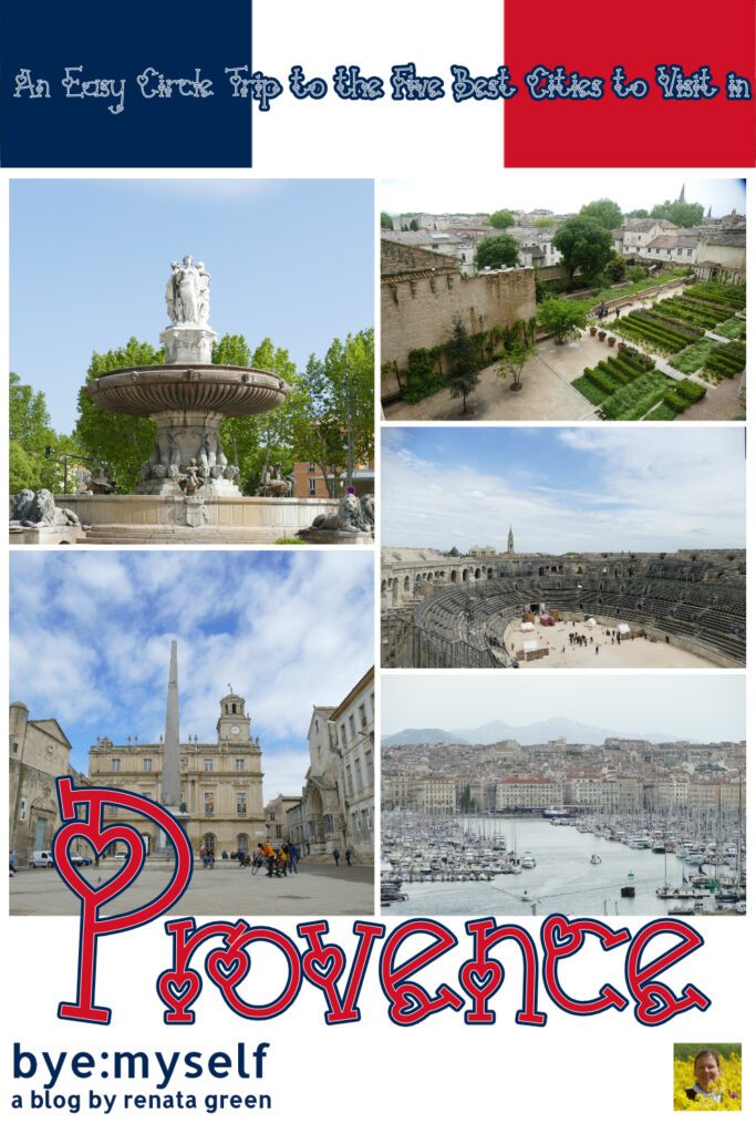 I just can't help it: I'm a big city gal. Therefore, on my first trip to the Provence, I decided to visit five of the best cities the region has to offer: Arles, Avignon, Aix-en-Provence, Nimes, and, of course, Marseille. #France #Roadtrip #Provence #Citybreak #Traintrip #Arles #Avignon #Aixenprovence #Nimes #Marseille #Culture #Art #solotrip #byemyself