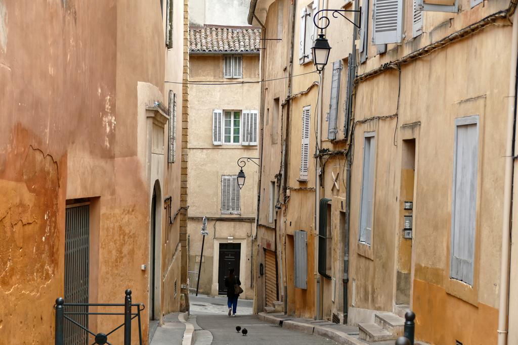 One of Aix's idyllic back alleys.