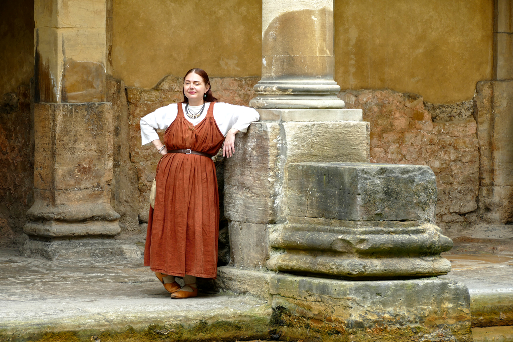 Römerin im Roman Bath in Bath