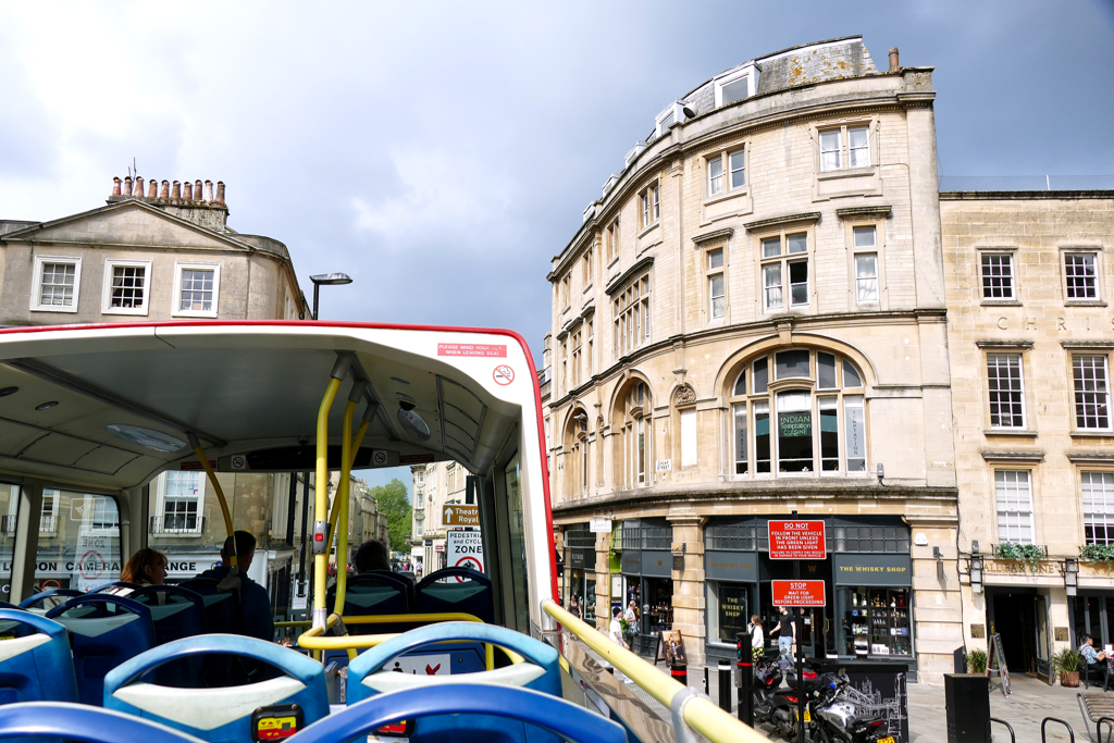 Bath seen from a hop on hop off bus