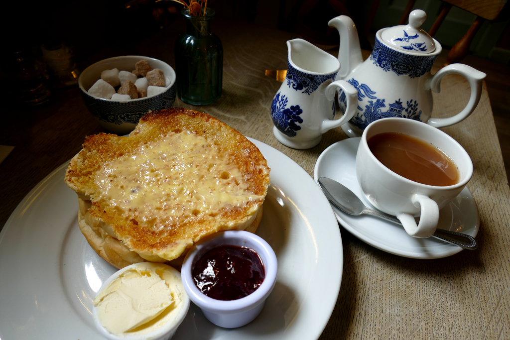 Tea time at Sally Lunn's in Bath.