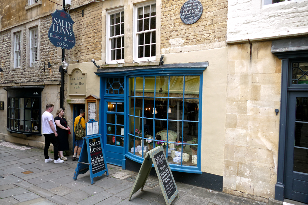 Sally Lunn's charming tea house is accommodated in one of Bath's oldest building.