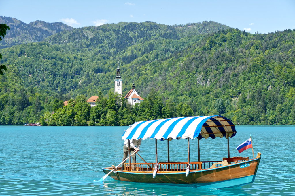 Pletna on Lake Bled