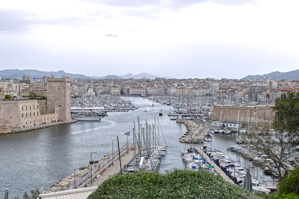 View of the Vieux Port of Marseille