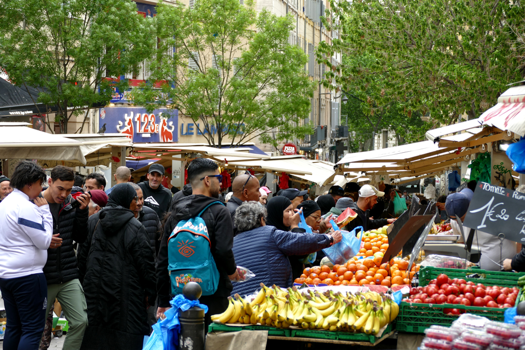 Marché des Capucins in the Noailles neighborhood of Marseille.