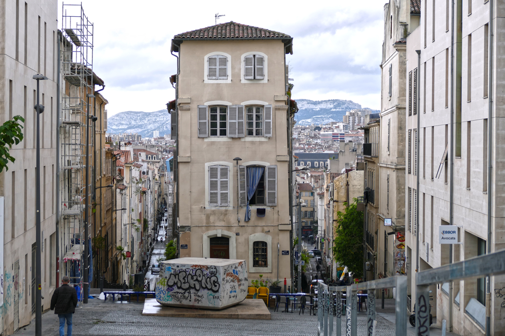 Steep street in Marseille