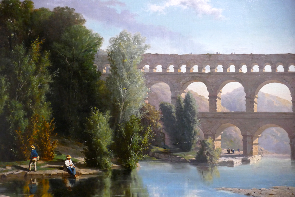 Painting of the Pont de Gard.