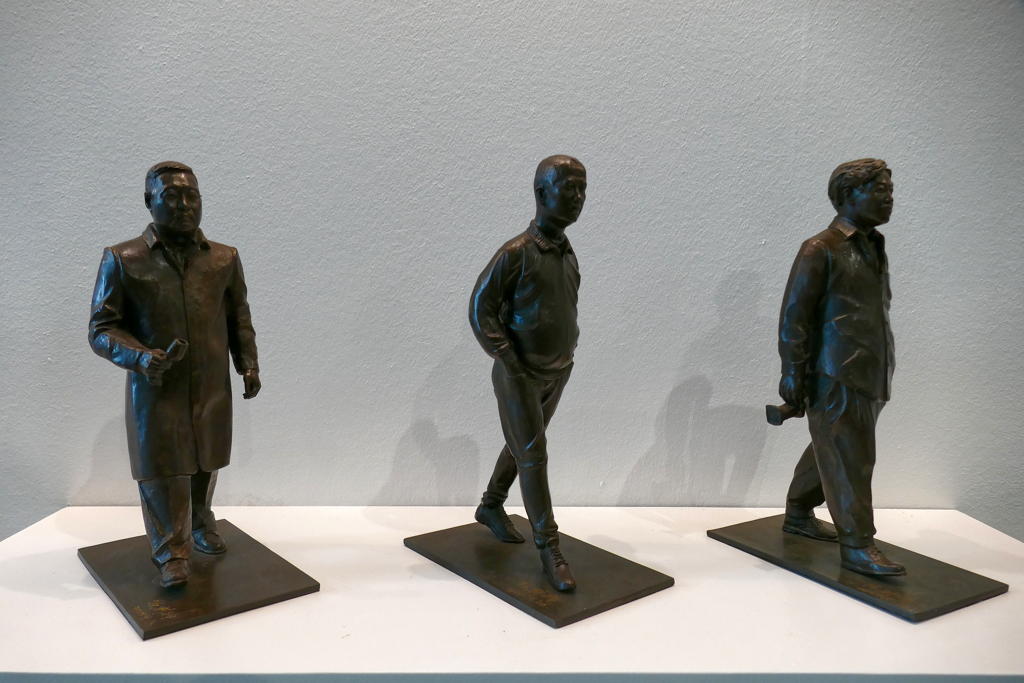 Three miniature walkers by LIU Ruowang